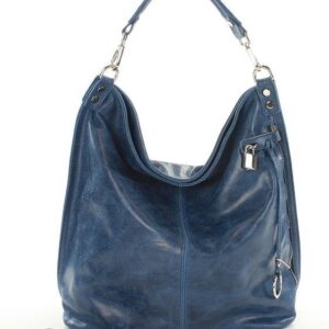 torebka worek skórzana - renella blue jeans
