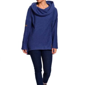 indygo asymetryczna bluza oversize z kapturem